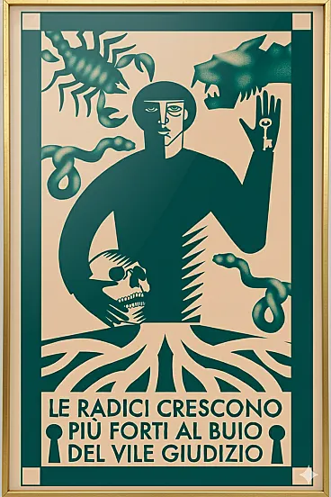 Fine Art Print Neo-Symbolist Poster The Roots, 2000s