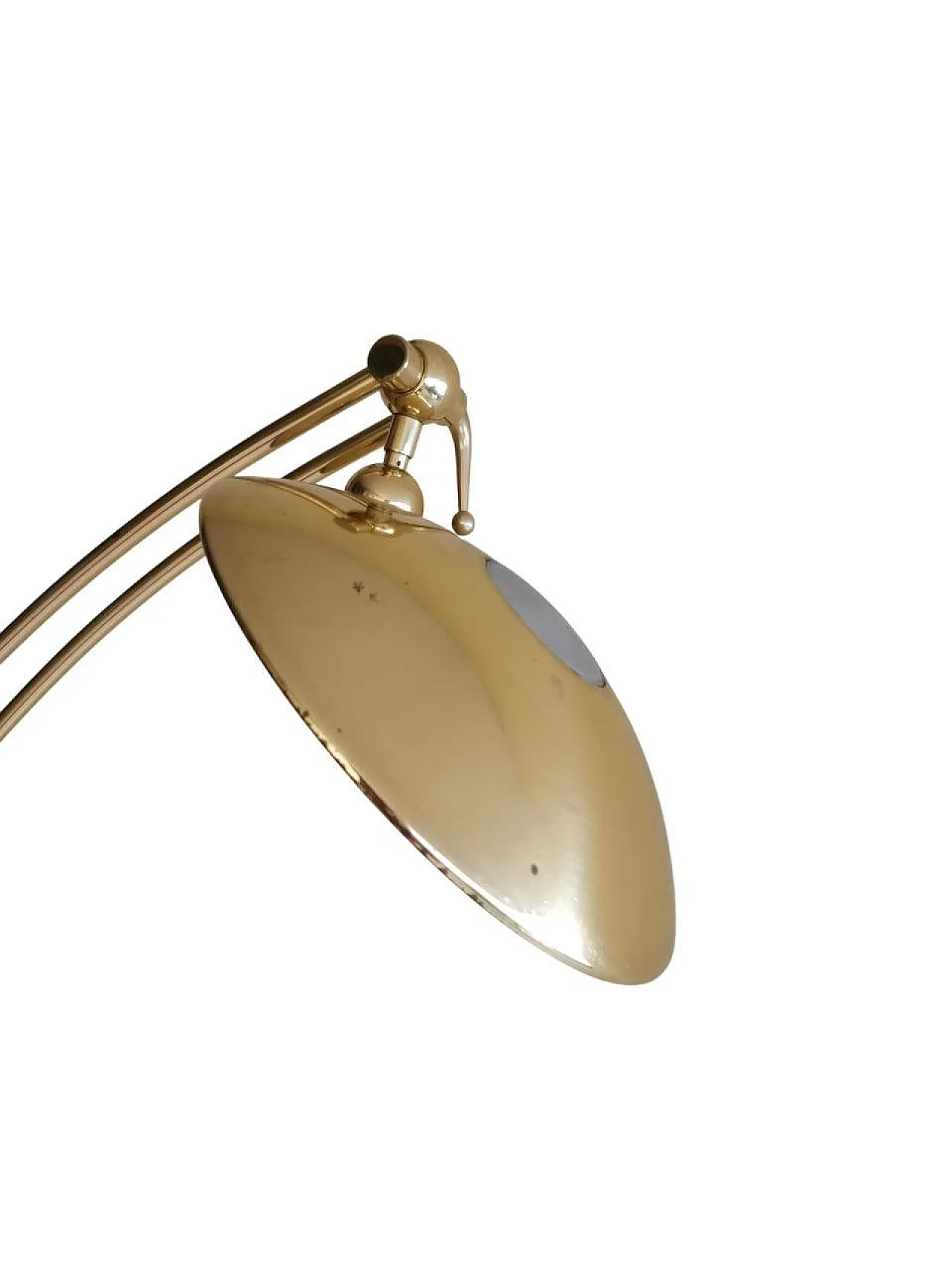 Lampada da terra di Luigi Colani in ottone, Italia, anni ‘70 6