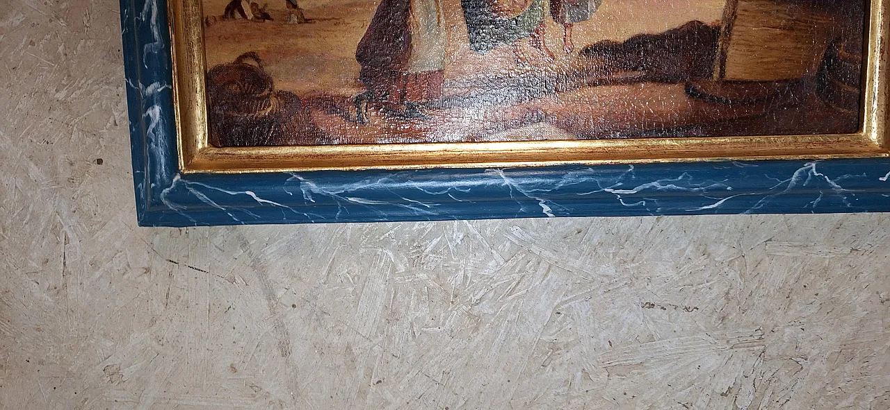 Oil painting on canvas Copy of children playing,  19th century 3