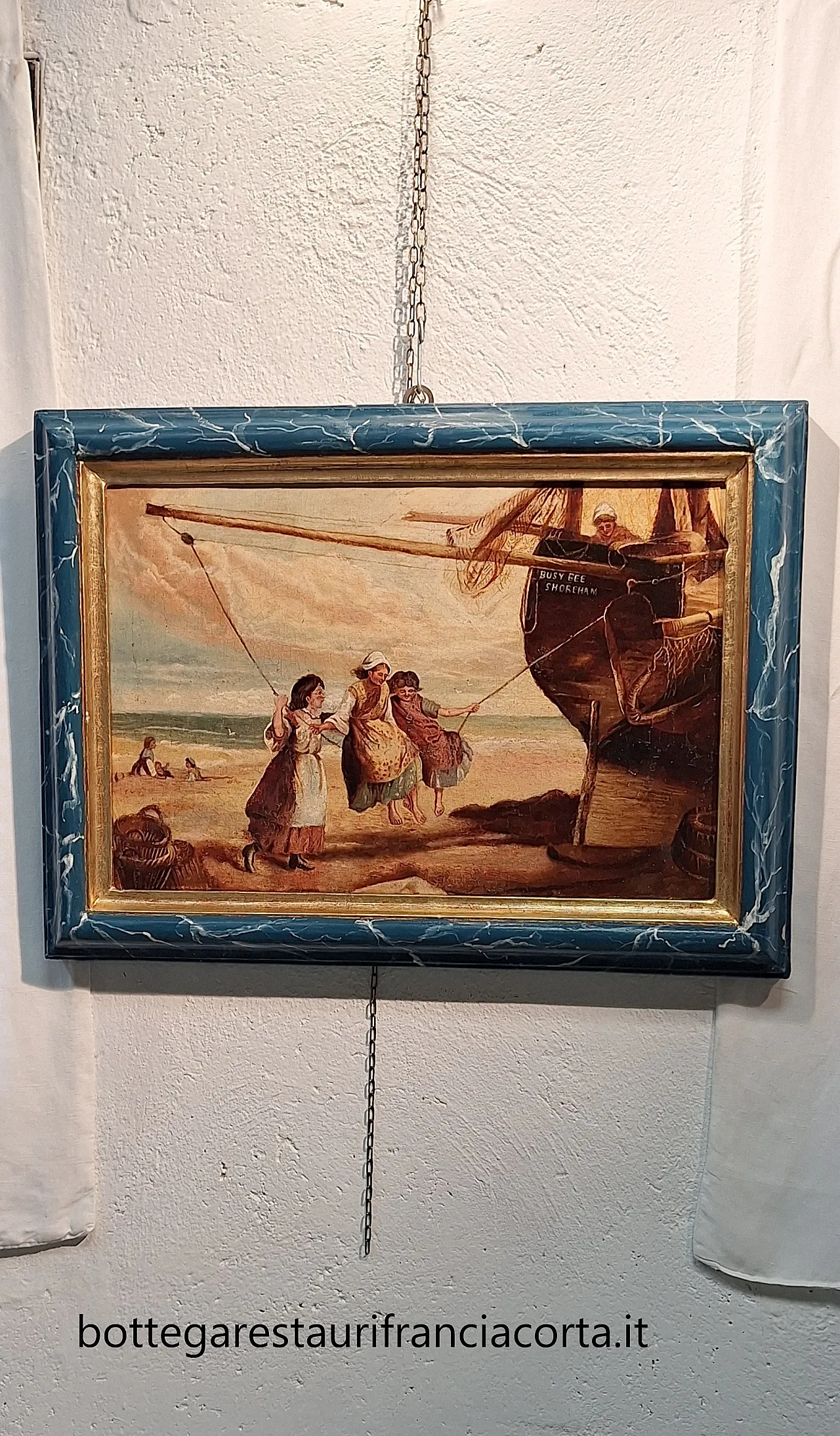 Oil painting on canvas Copy of children playing,  19th century 7