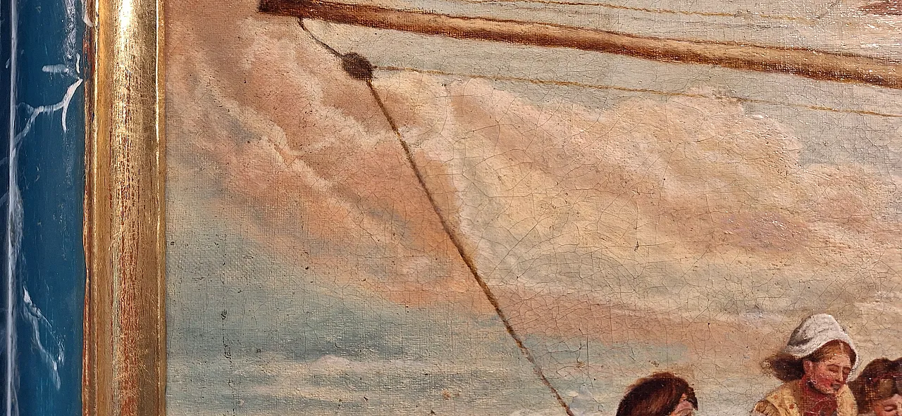 Oil painting on canvas Copy of children playing,  19th century 18