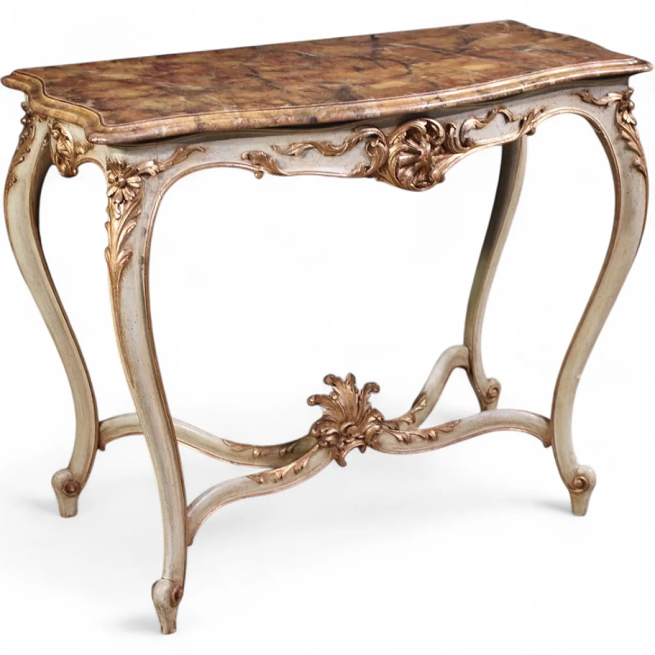 French lacquered console in Louis XV style, 18th century 13
