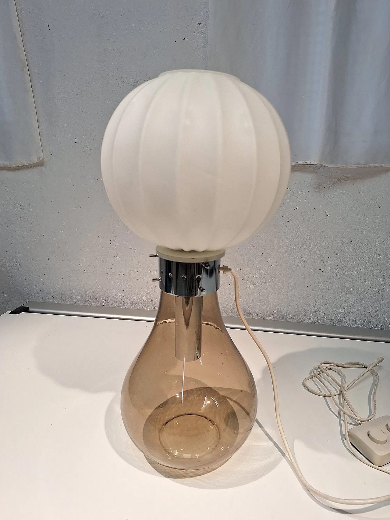 Space Age Birillo lamp attributed to Carlo Nason for Mazzega, 70s 1