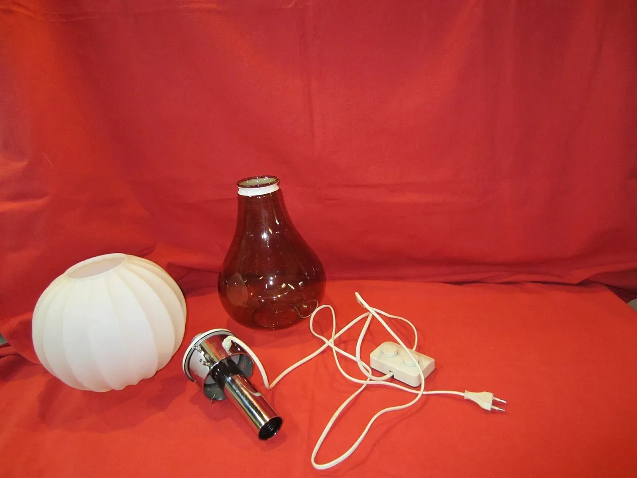 Space Age Birillo lamp attributed to Carlo Nason for Mazzega, 70s 10