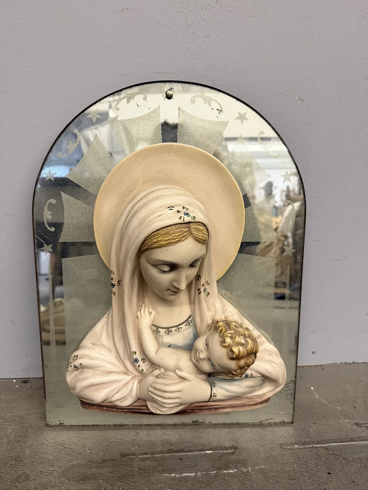 Group of 11 sacred capitals -with Madonnas, Jesus and Sacra, 50s 5