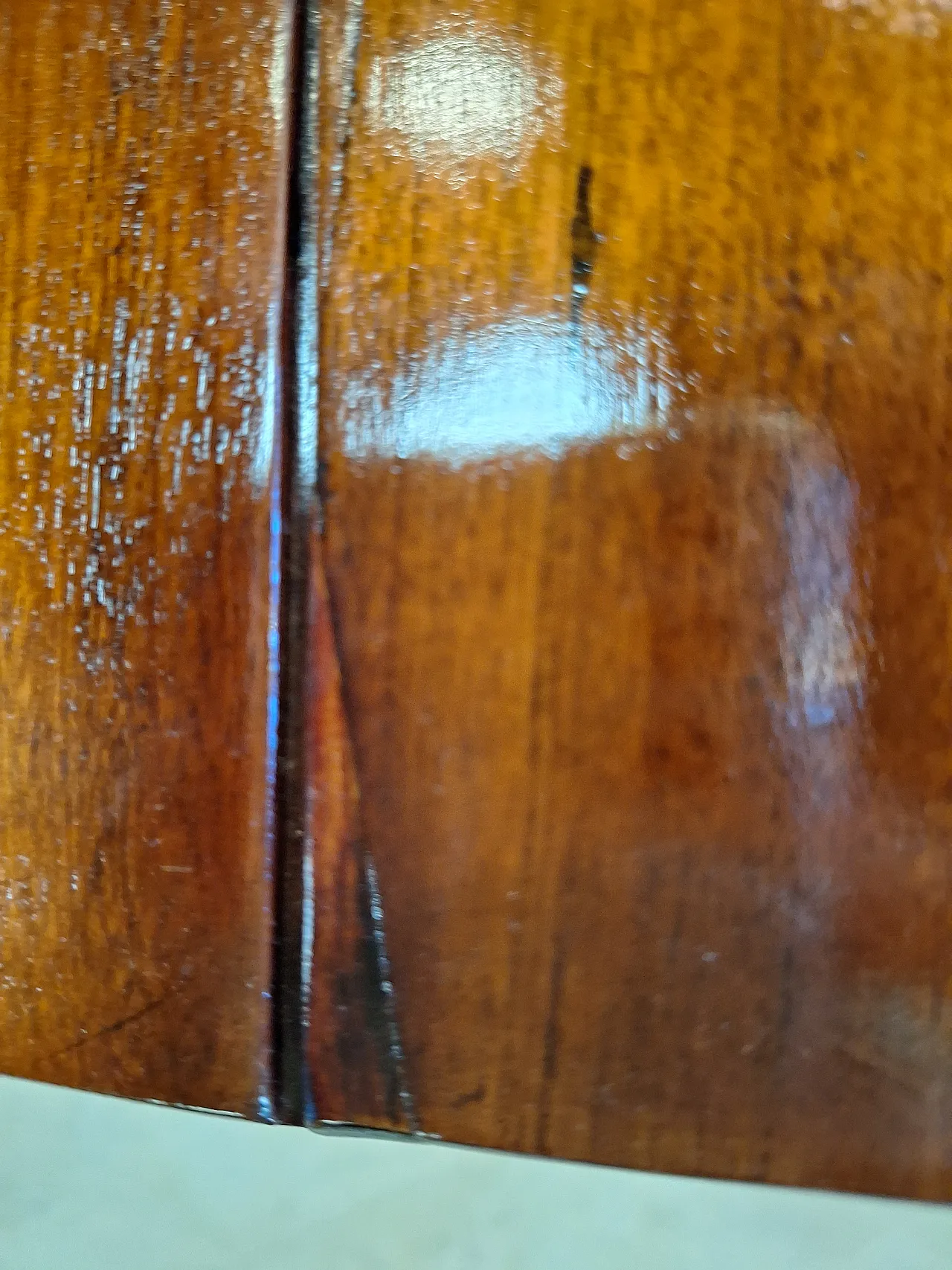 Table with slats in mahogany wood French Empire style, 19th century 14
