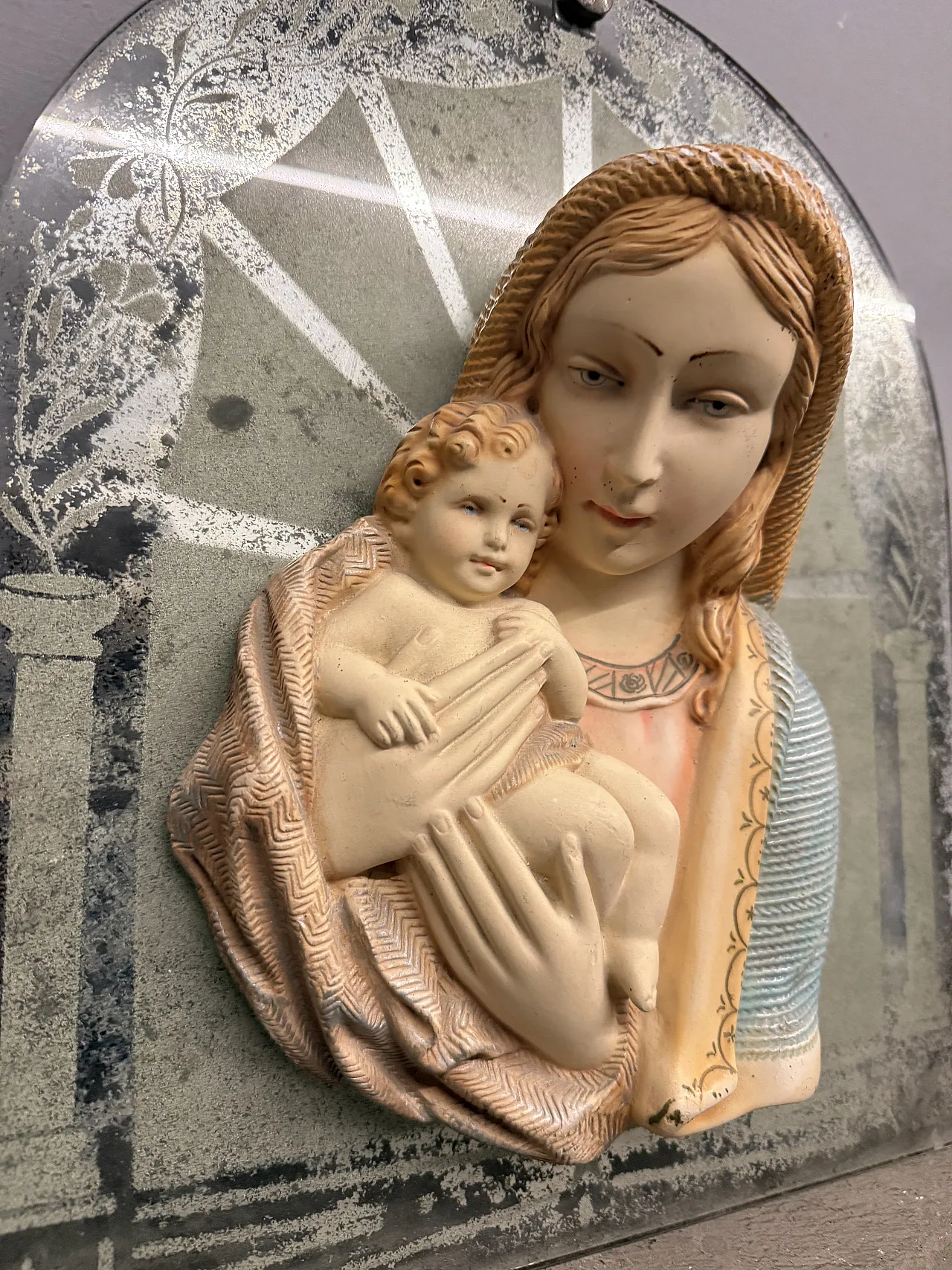 Group of 11 sacred capitals -with Madonnas, Jesus and Sacra, 50s 14