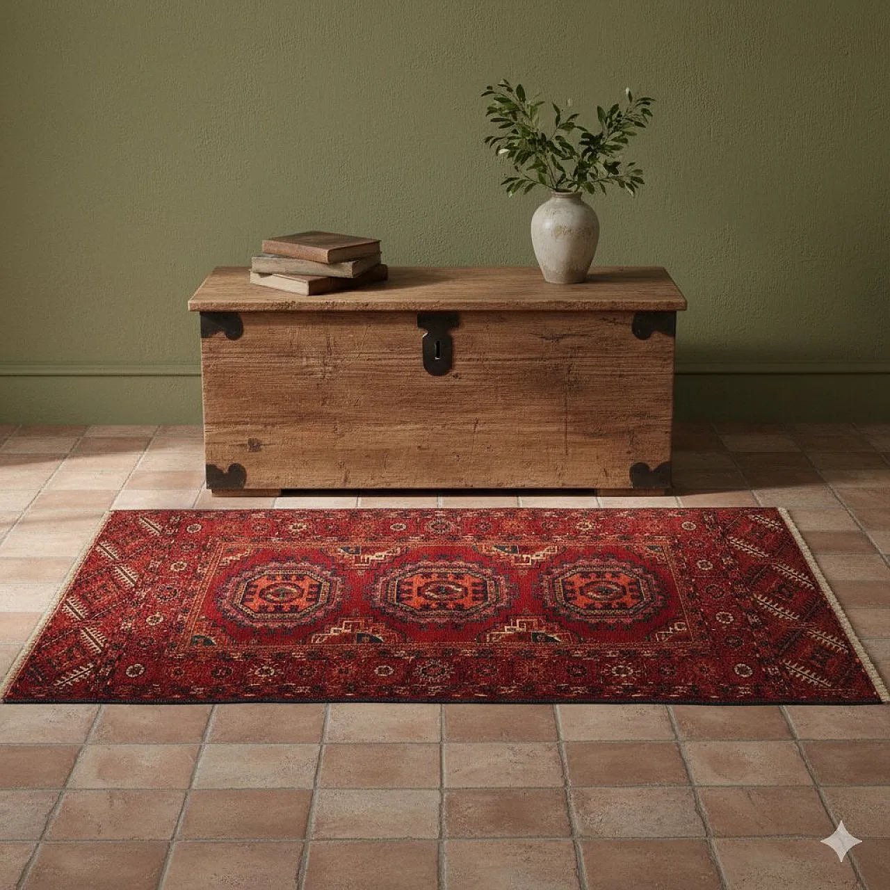 Tappeto Bokhara in lana, maglia fine, fatto a mano, '900 2