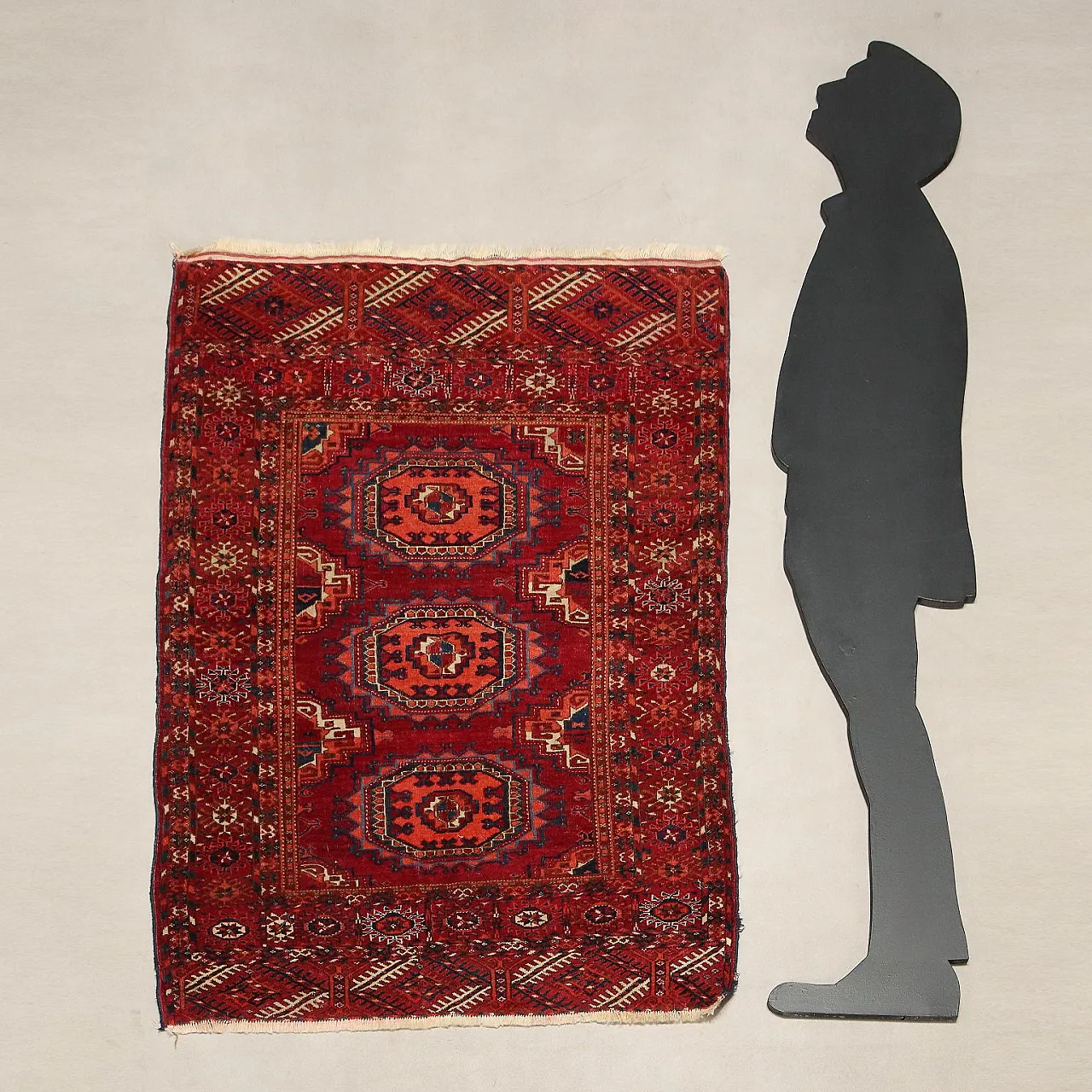 Tappeto Bokhara in lana, maglia fine, fatto a mano, '900 3