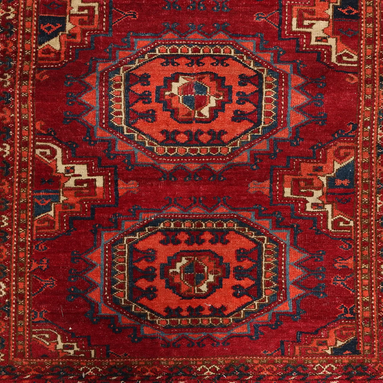 Tappeto Bokhara in lana, maglia fine, fatto a mano, '900 5