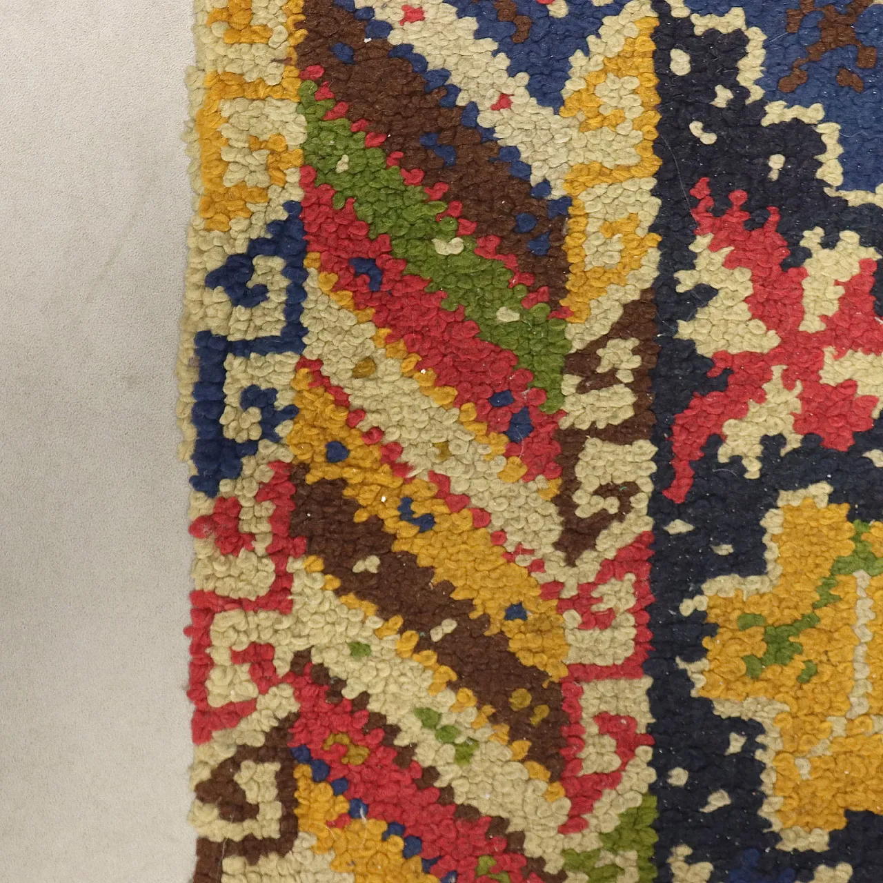 Tappeto Burlu in lana, nodo grosso, realizzato a mano, '900 7