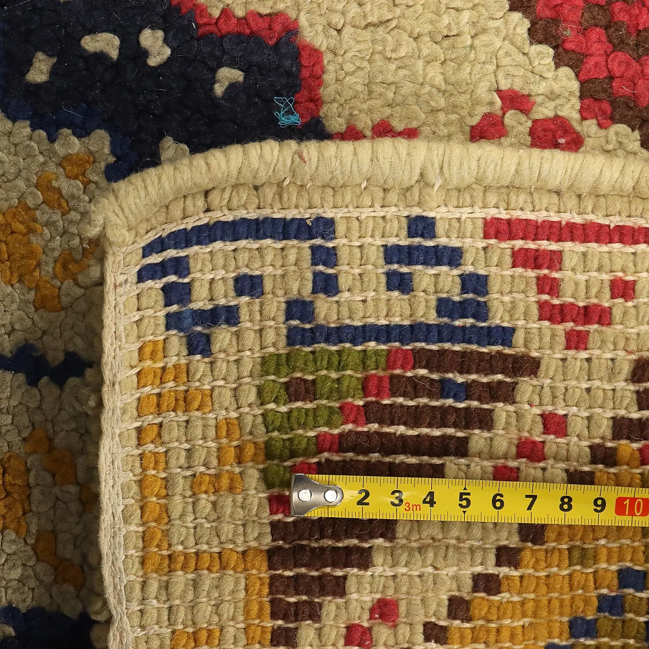 Tappeto Burlu in lana, nodo grosso, realizzato a mano, '900 8