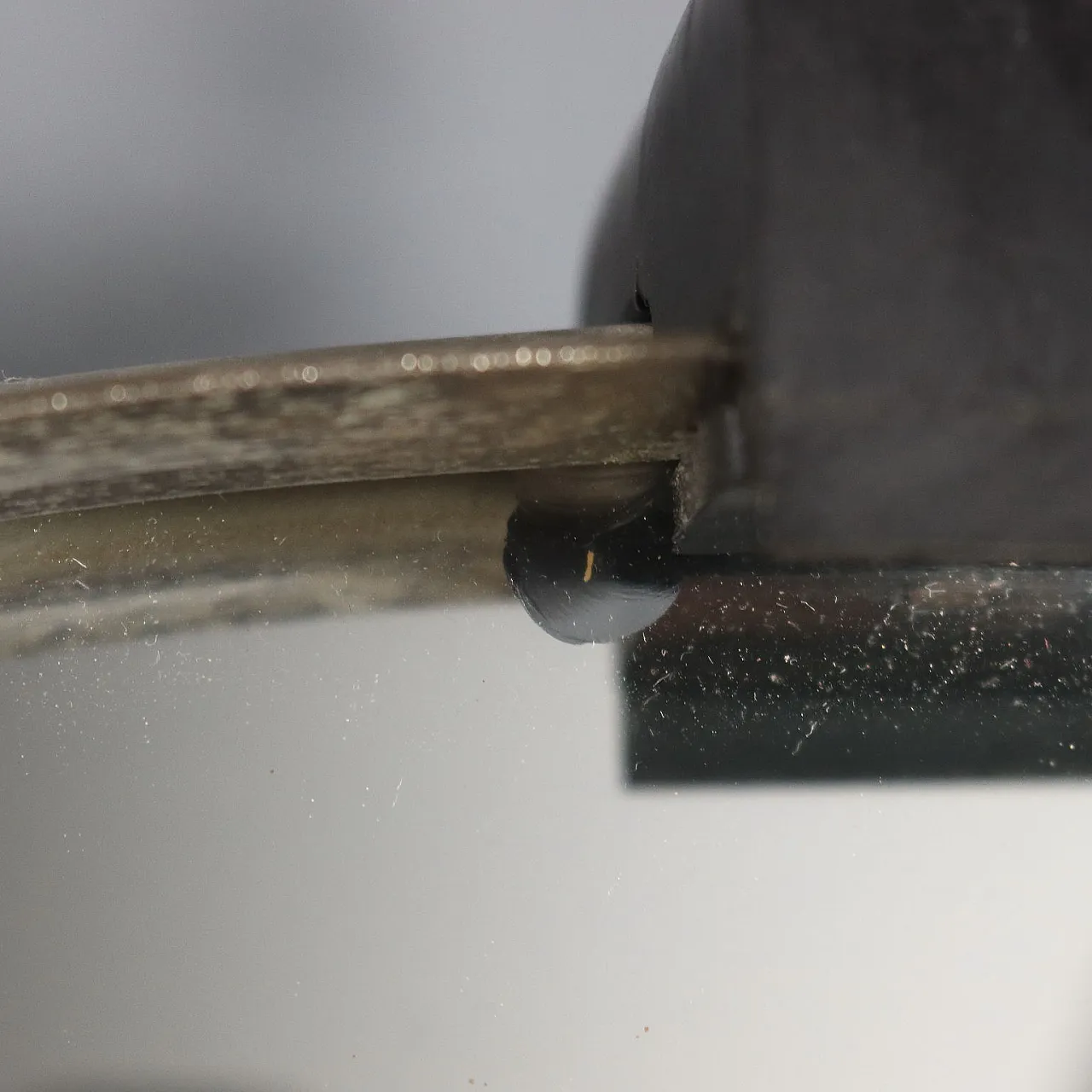 Specchio in vetro specchiato e alluminio anodizzato, '900 10