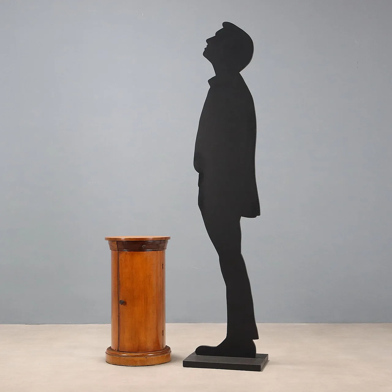 Comodino con piedistallo in mogano, primo '900 3