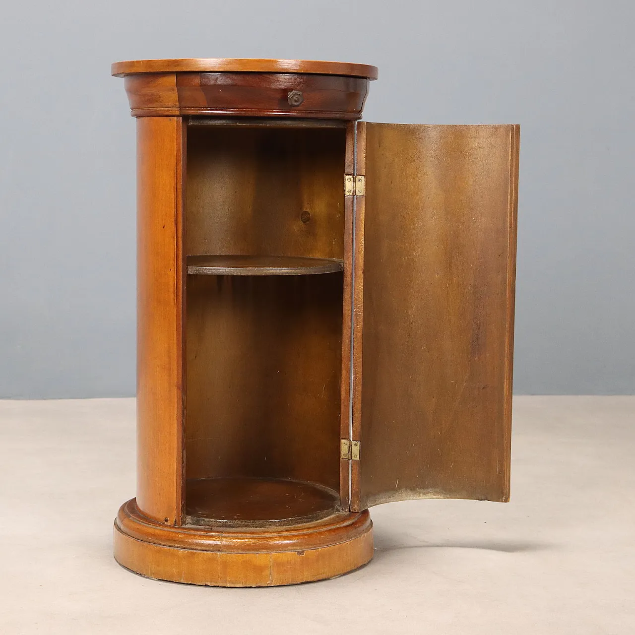 Comodino con piedistallo in mogano, primo '900 4