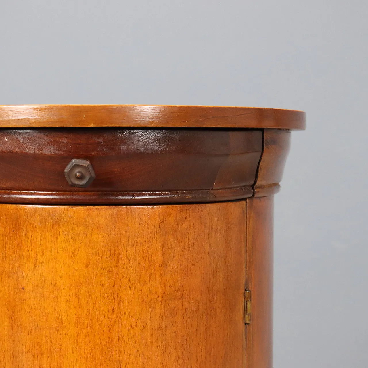 Comodino con piedistallo in mogano, primo '900 5