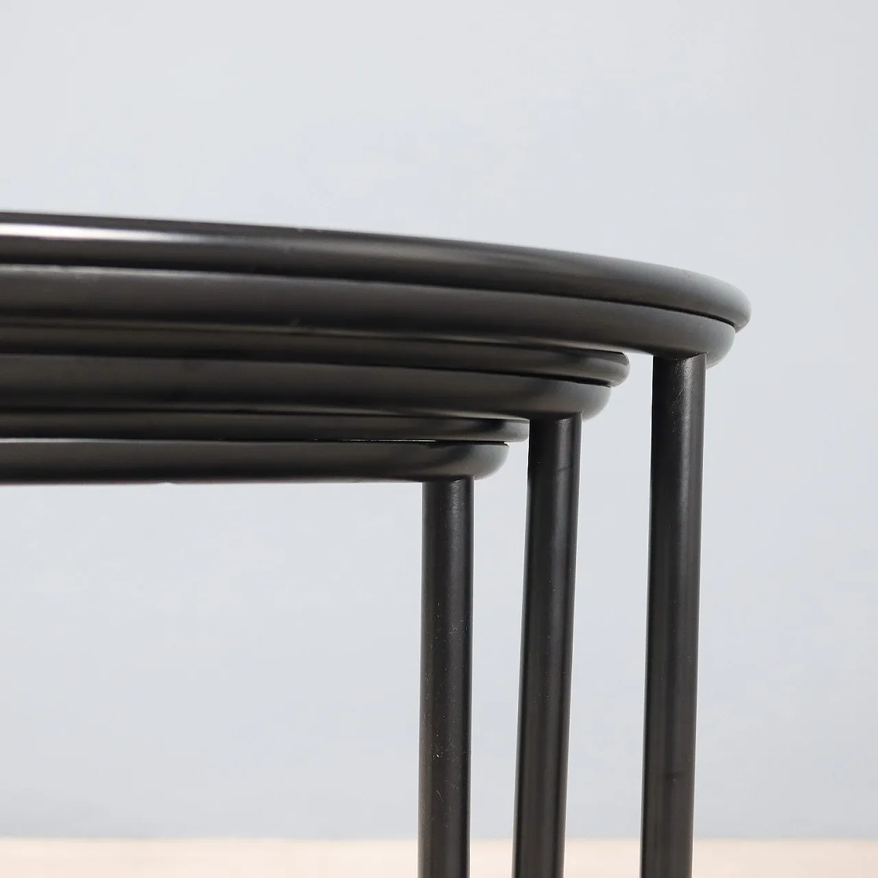 3 Lacquered wooden coffee tables, 20th century 5