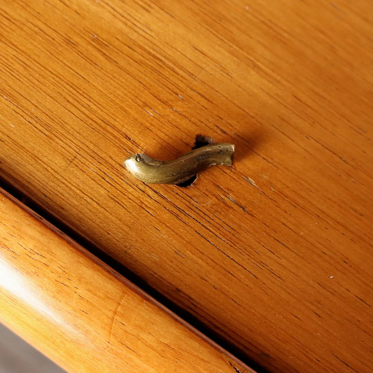 Stained wood and enameled metal bookcase, 20th century 6