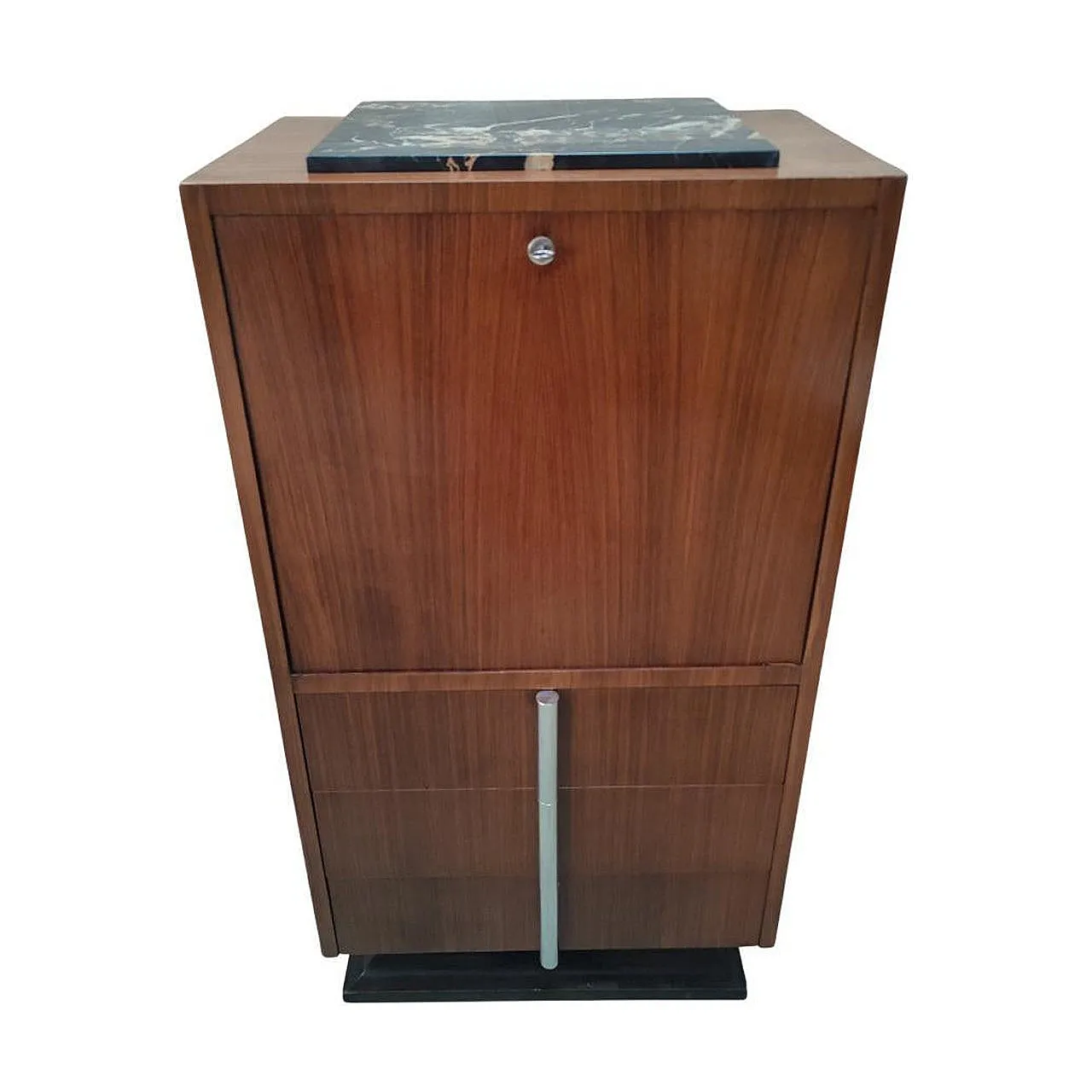 Secrétaire in legno di mogano, metà '900 1