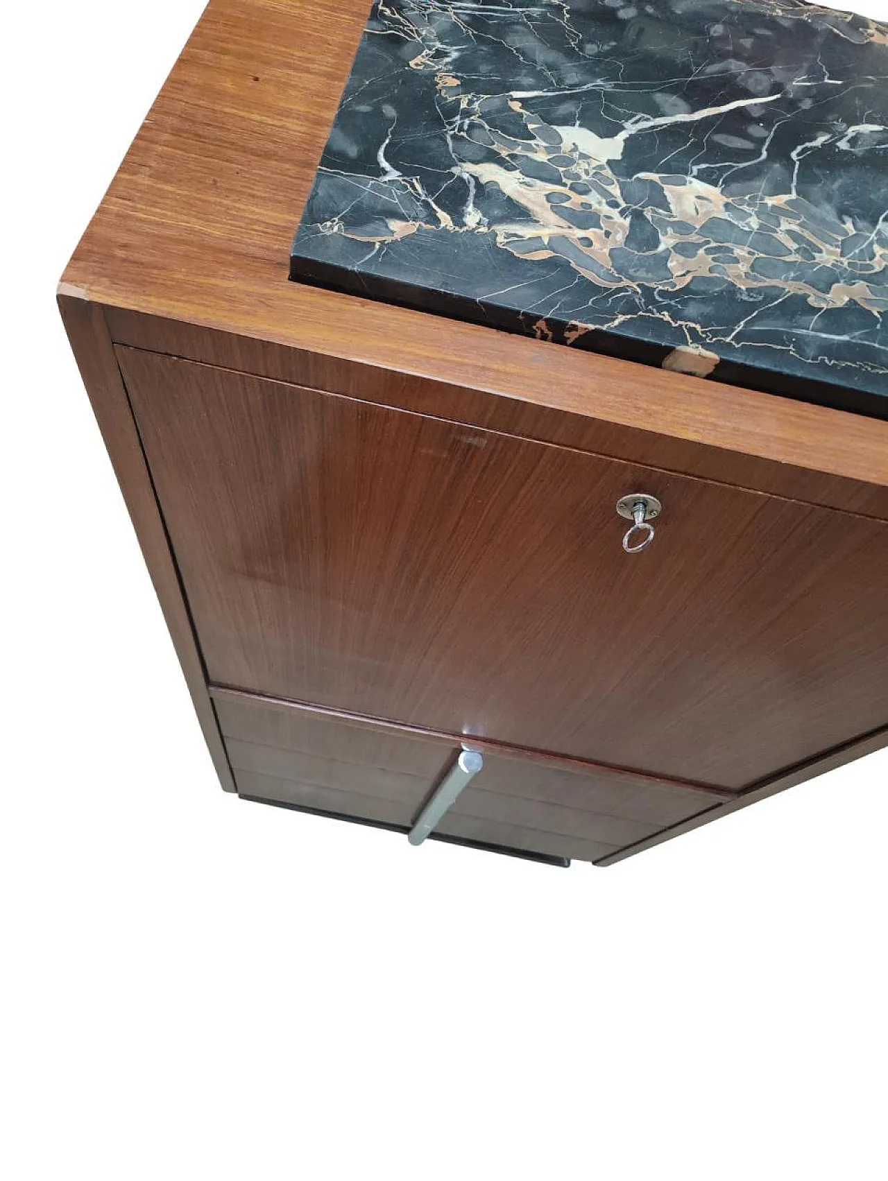 Secrétaire in legno di mogano, metà '900 11