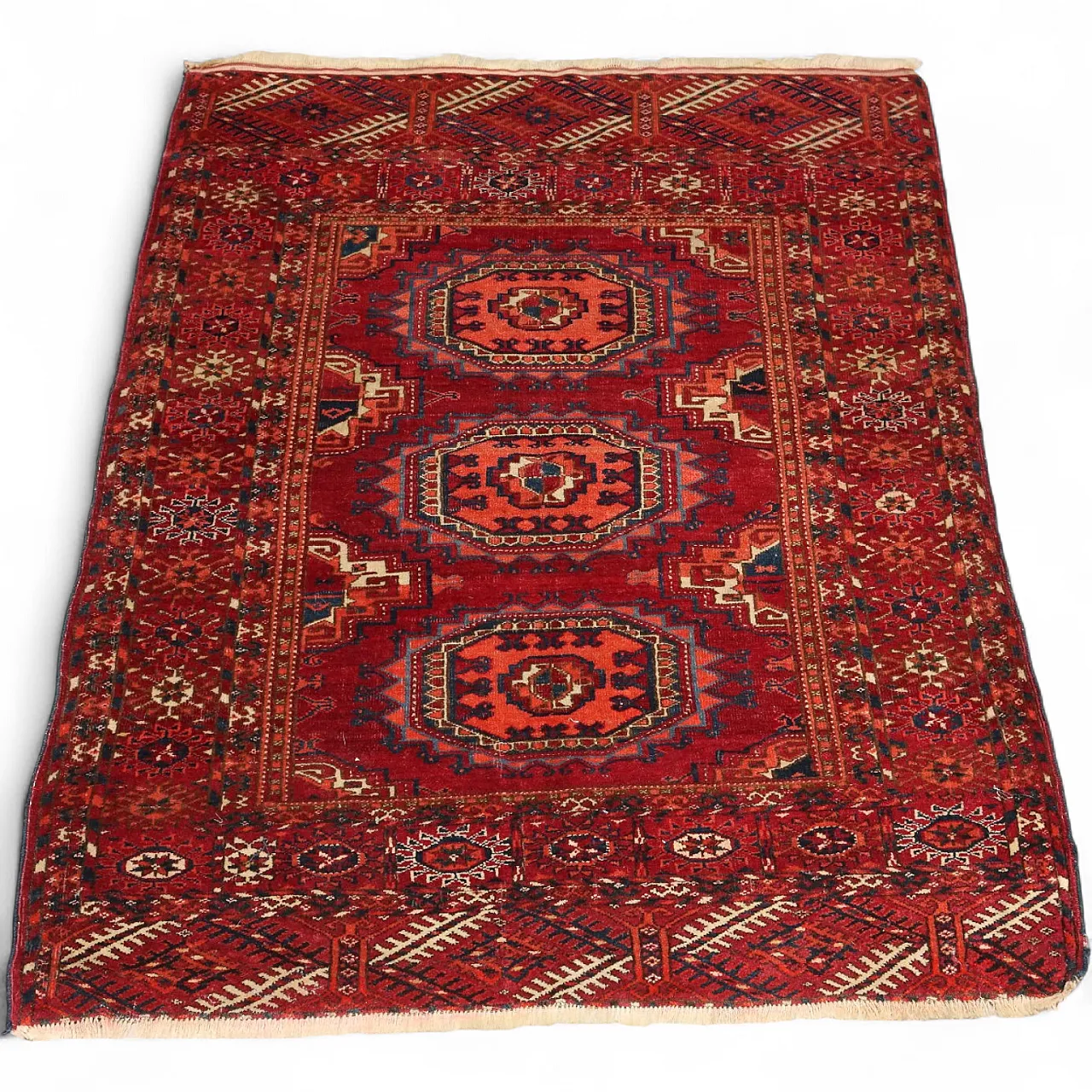 Tappeto Bokhara in lana, maglia fine, fatto a mano, '900 9