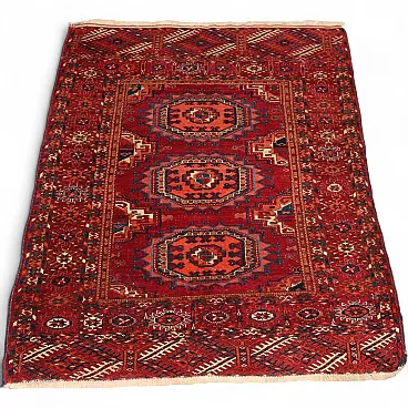 Tappeto Bokhara in lana, maglia fine, fatto a mano, '900