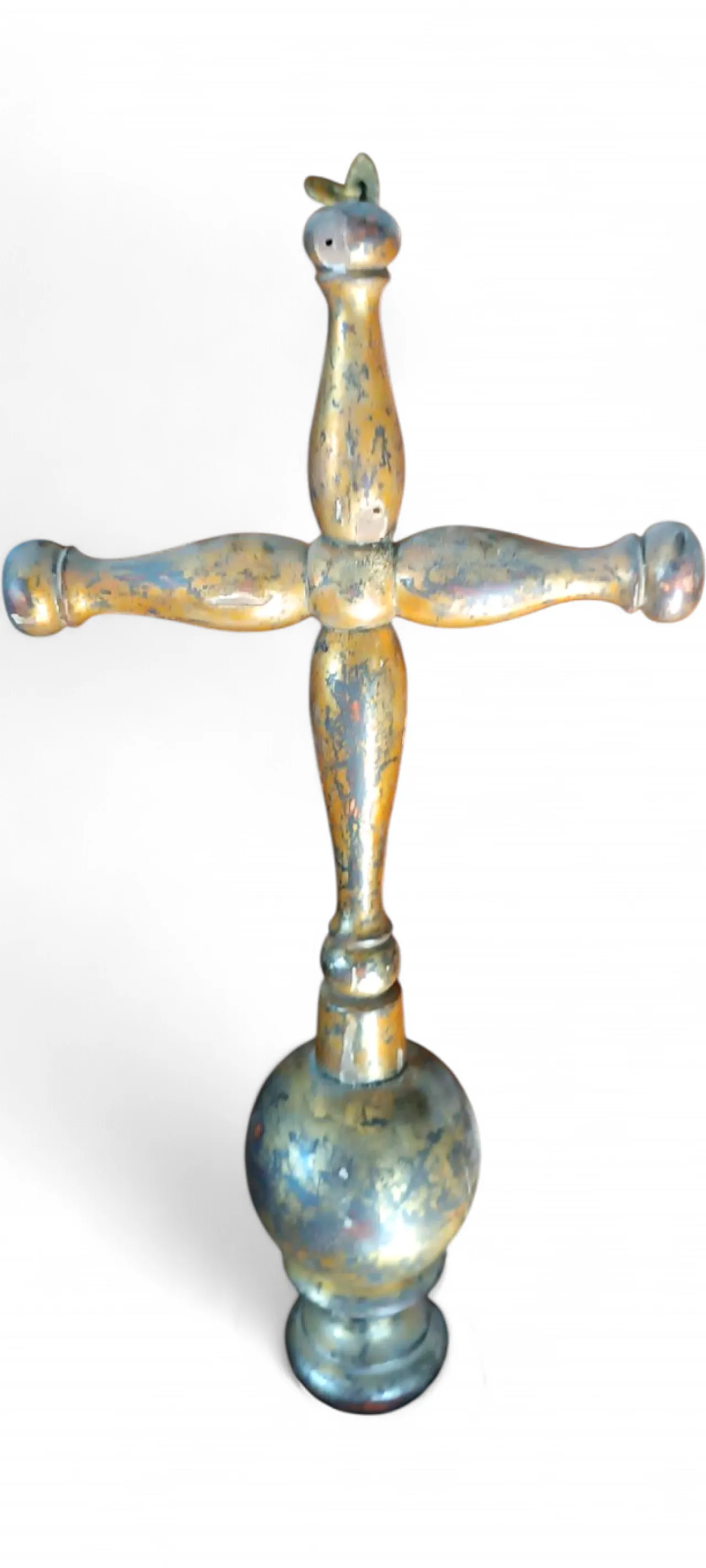 Gilded turned wooden processional cross in Mecca, 17th century 10