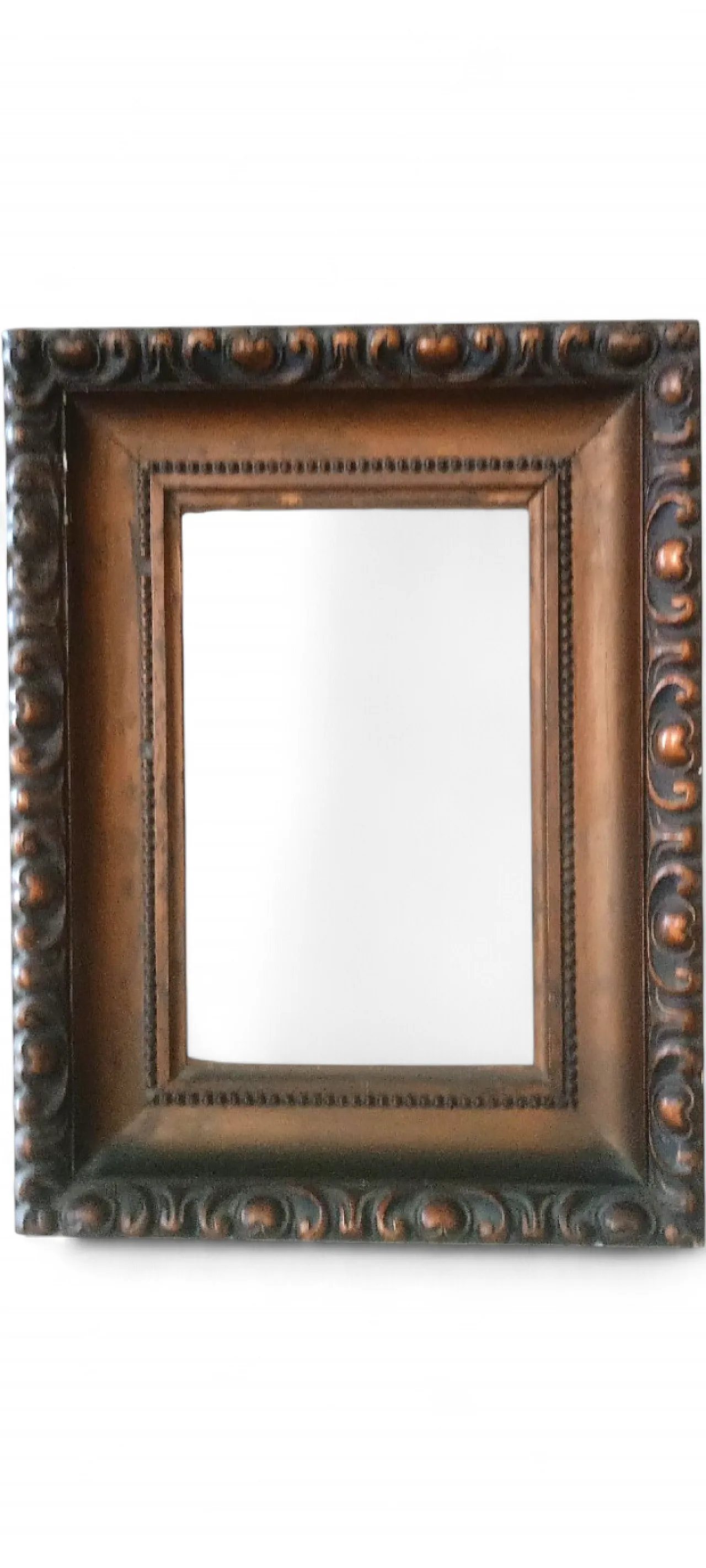 Gold frame in wood and tablet, early 20th century 6