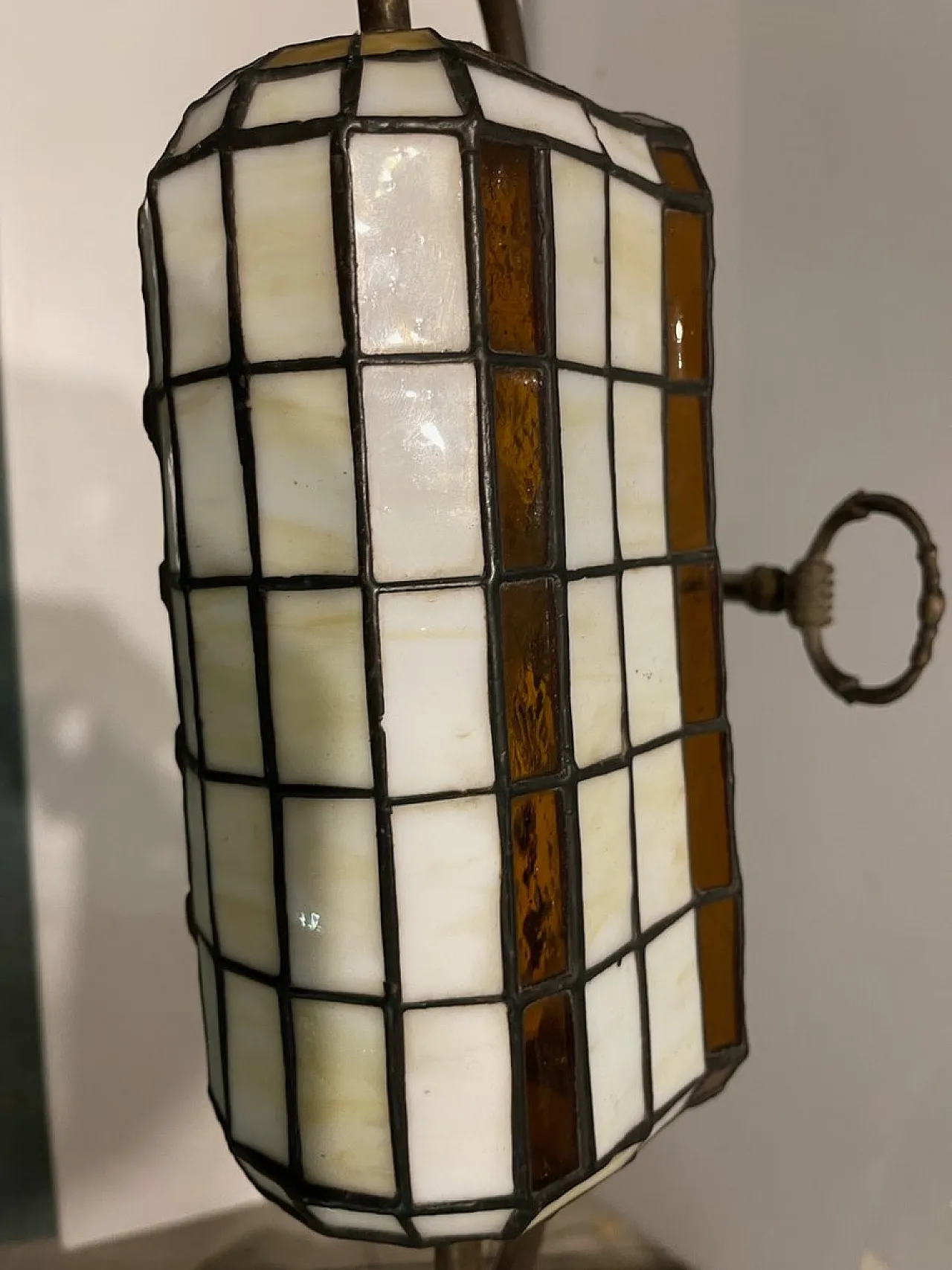 Tiffany desk lamp in bronze, 1970s 8