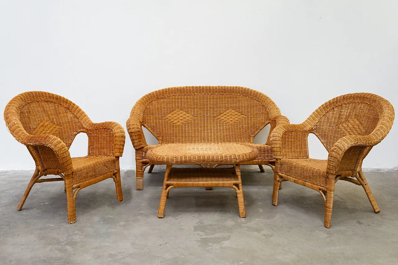 Salottino in vimini, '900 2