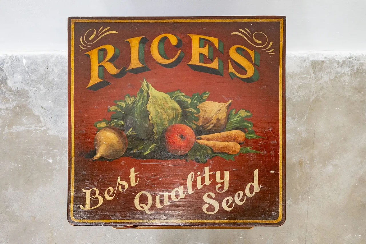 Mobiletto inglese decorato Rices Best Quality Seed, '900 4