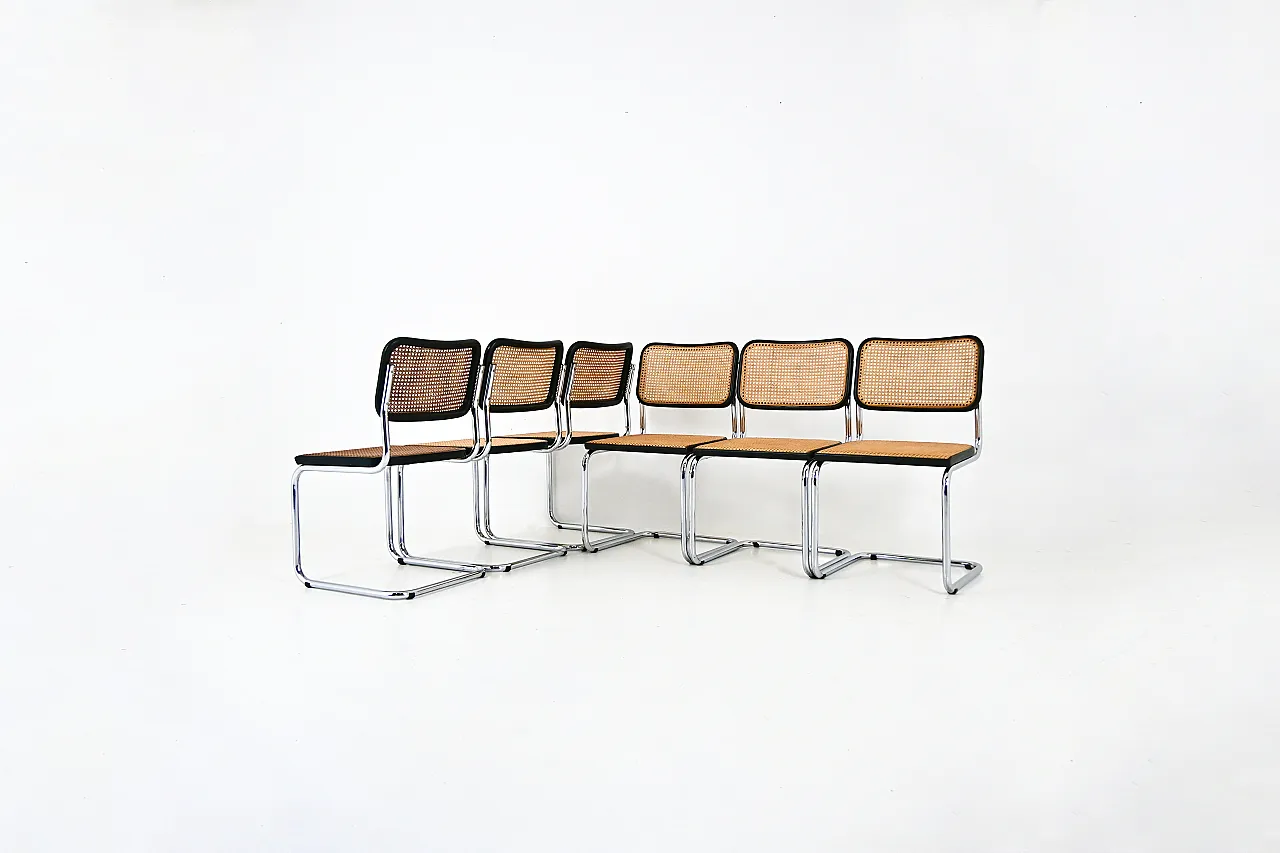 Dining Chairs Style B32 by Marcel Breuer, Set of 6 1