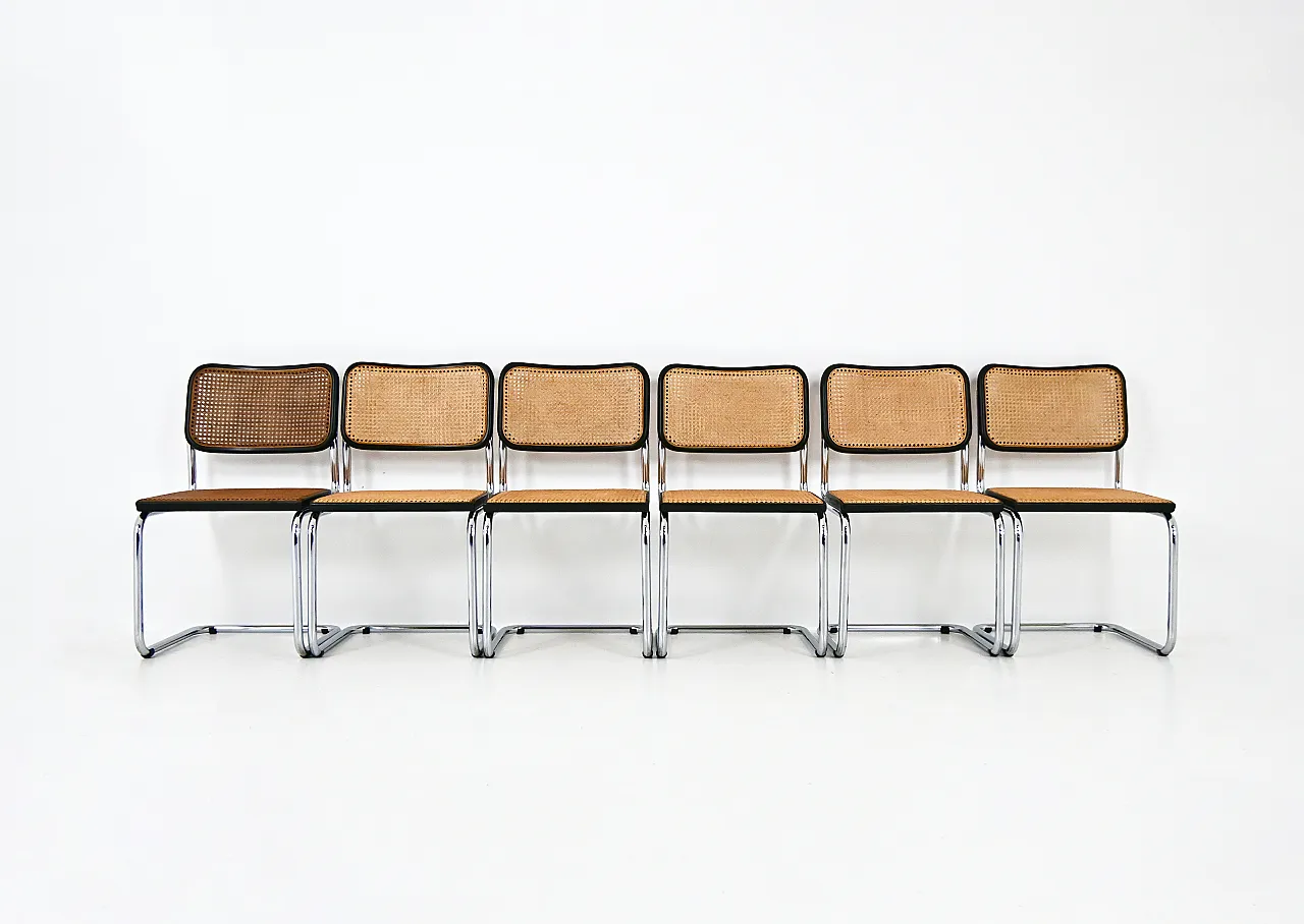 Dining Chairs Style B32 by Marcel Breuer, Set of 6 3