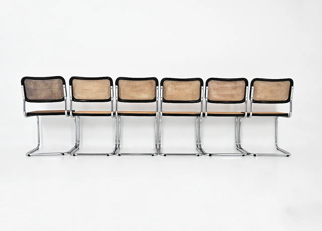 Dining Chairs Style B32 by Marcel Breuer, Set of 6 5