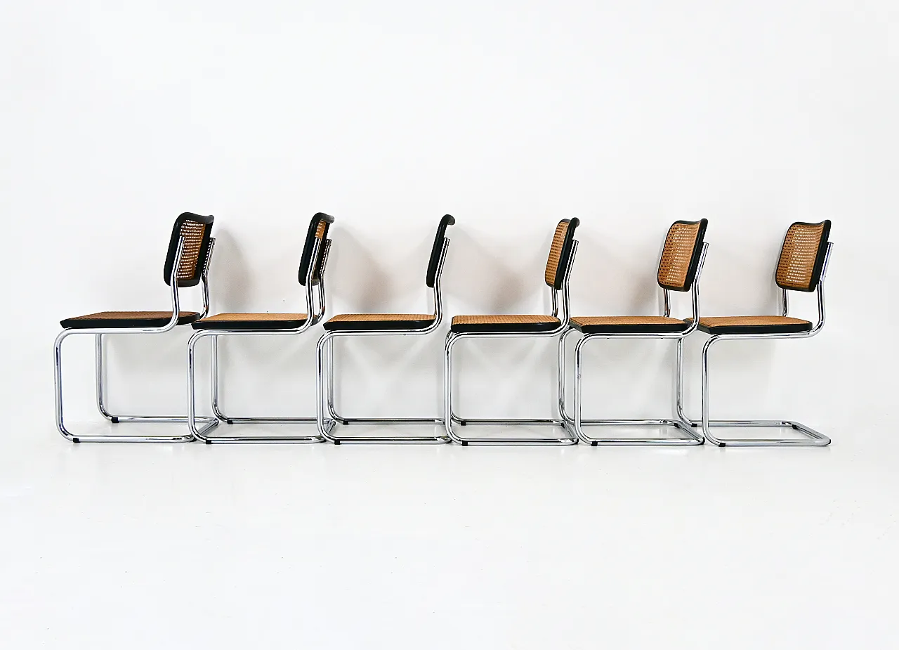 Dining Chairs Style B32 by Marcel Breuer, Set of 6 6