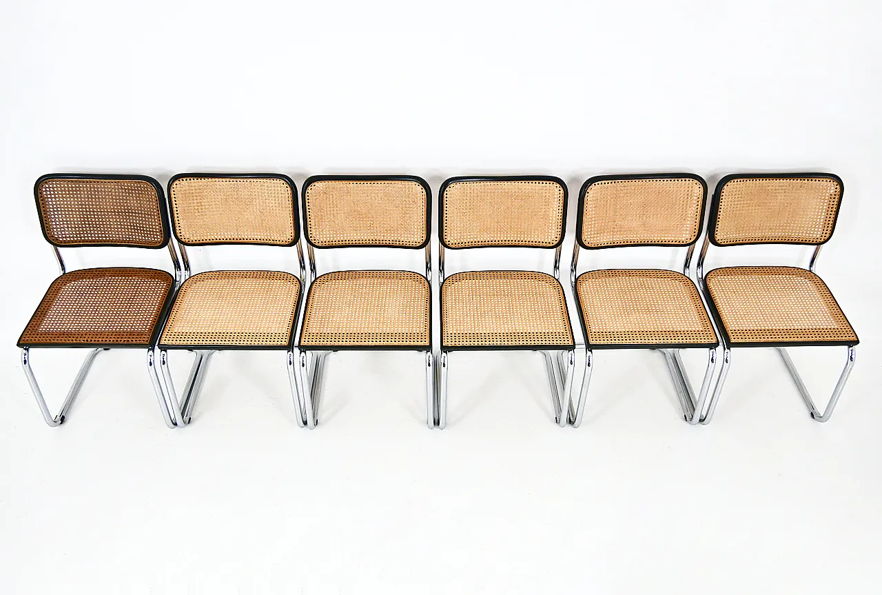 Dining Chairs Style B32 by Marcel Breuer, Set of 6 7