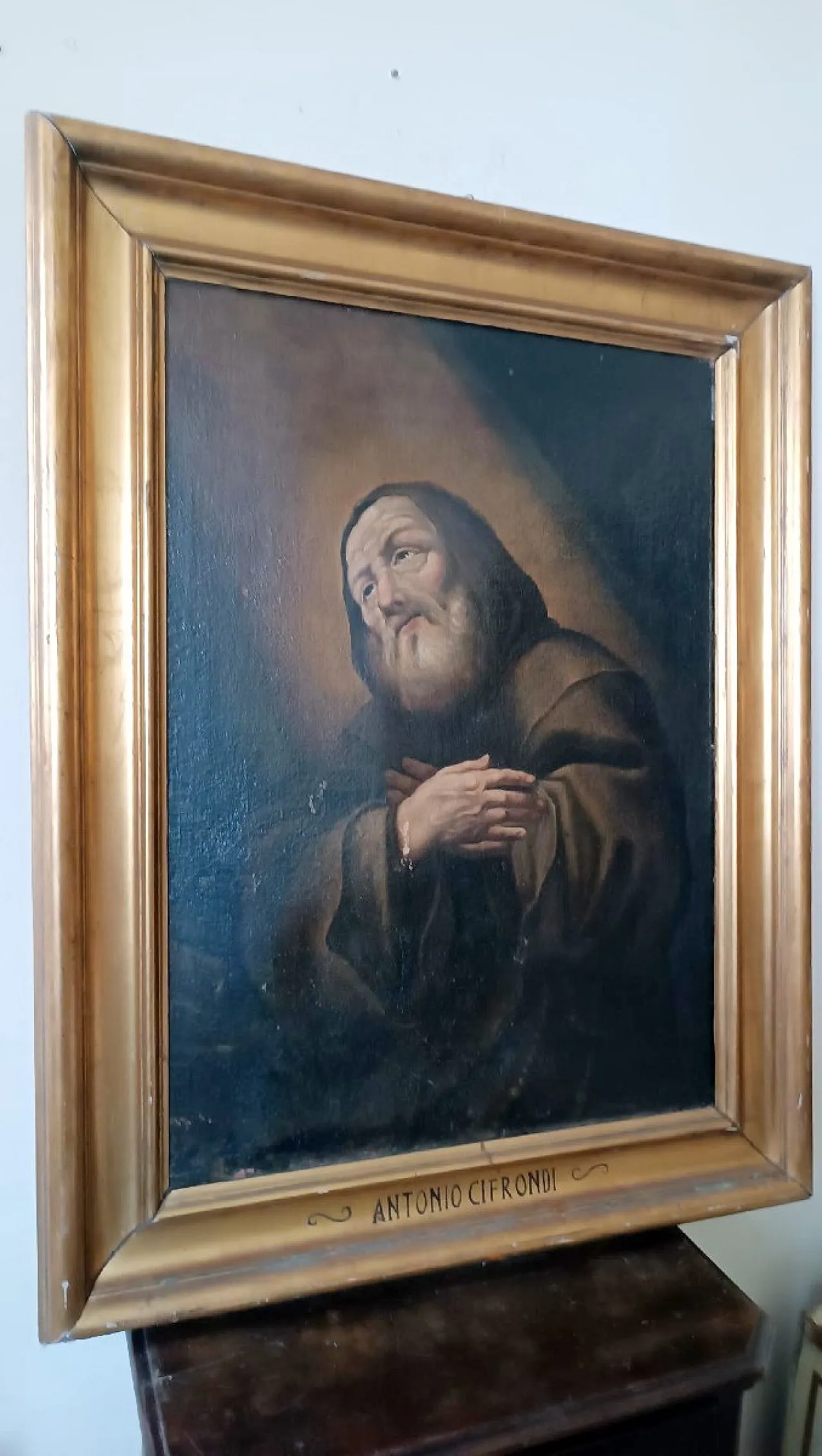 Saint Francis of Paola by Antonio Cifrondi, oil on canvas,18th century 2