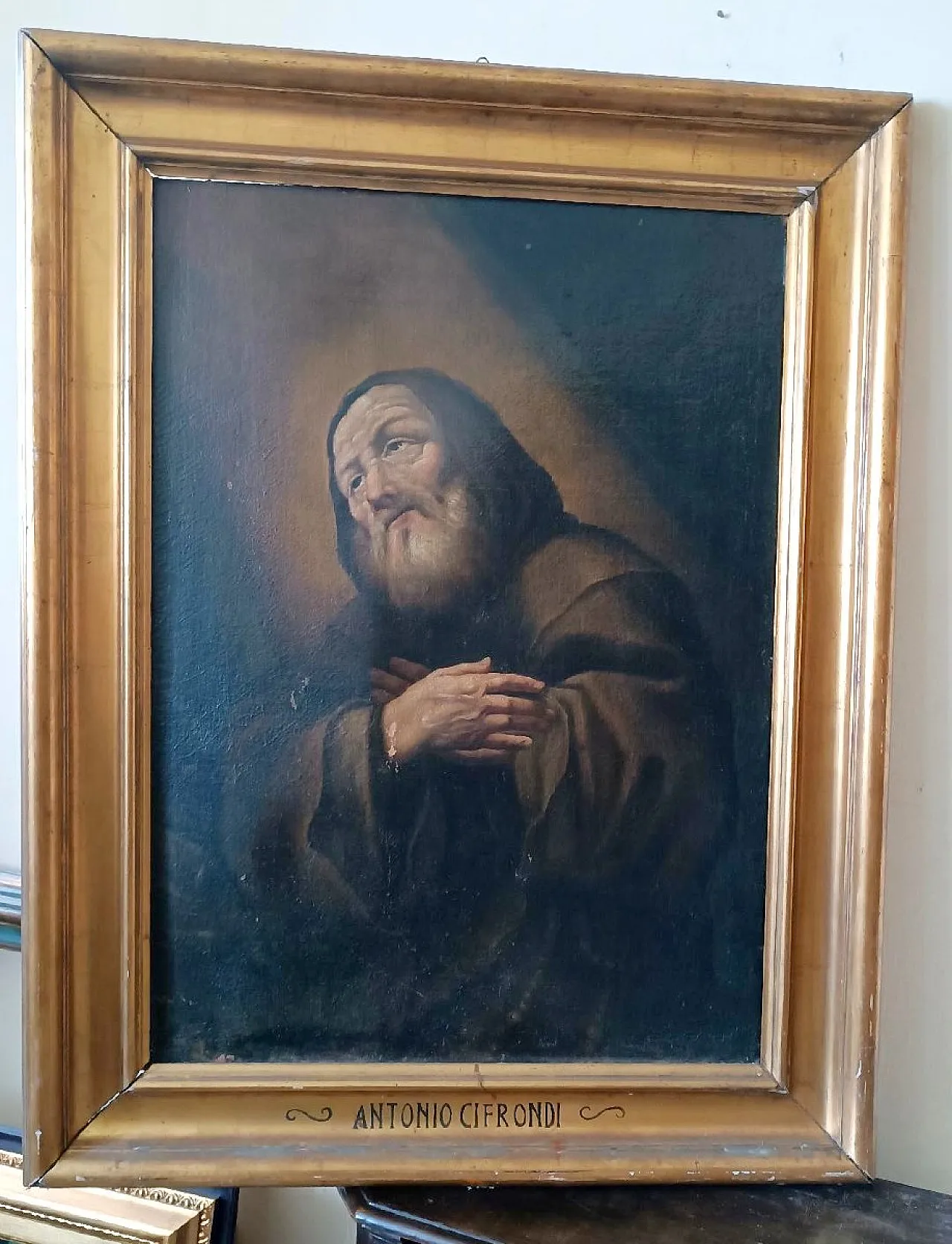 Saint Francis of Paola by Antonio Cifrondi, oil on canvas,18th century 3