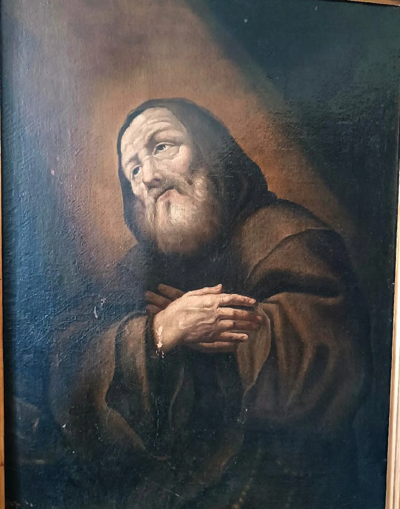 Saint Francis of Paola by Antonio Cifrondi, oil on canvas,18th century 4