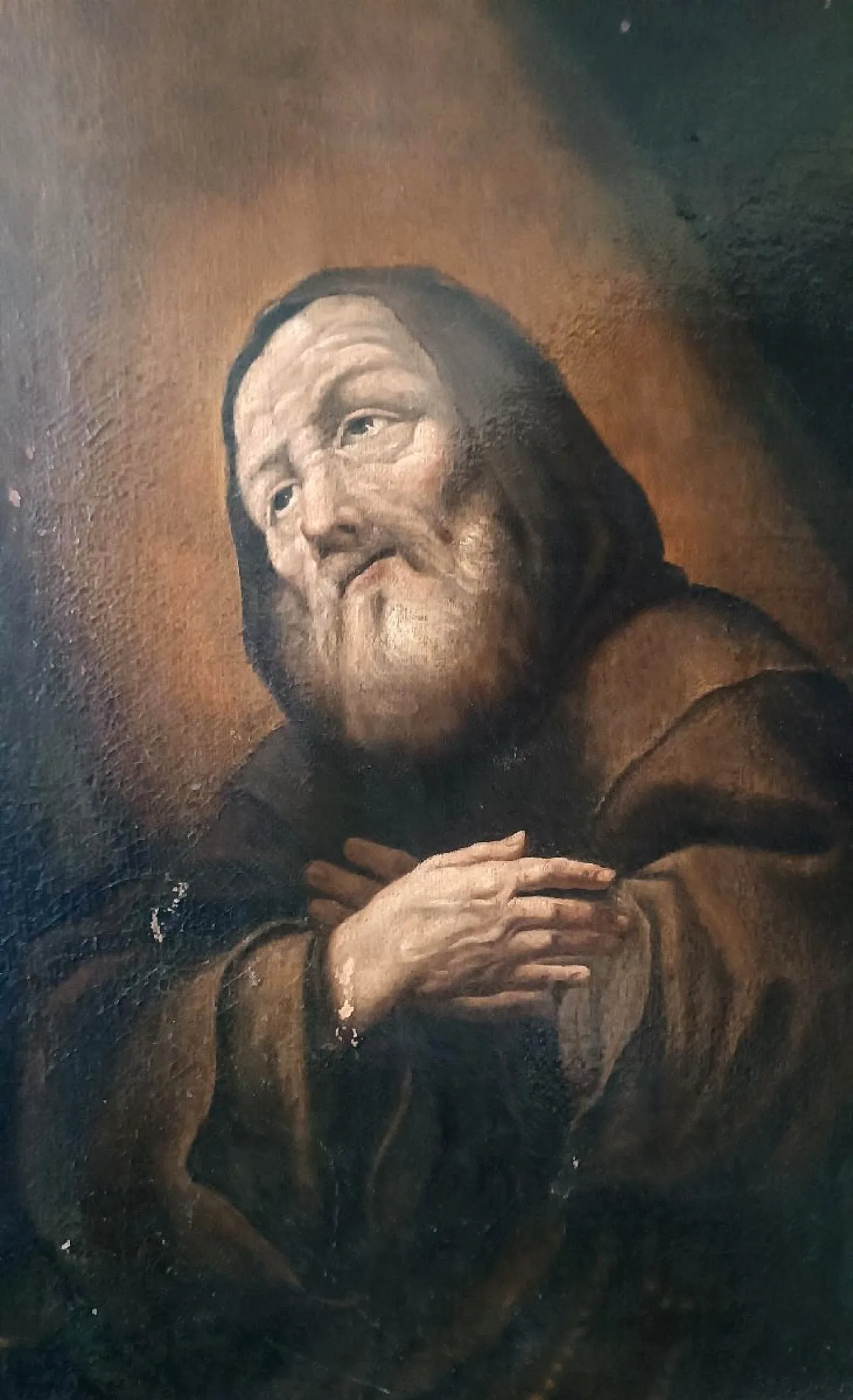 Saint Francis of Paola by Antonio Cifrondi, oil on canvas,18th century 6