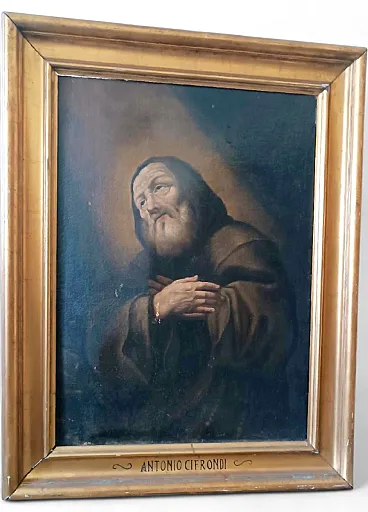 Saint Francis of Paola by Antonio Cifrondi, oil on canvas,18th century