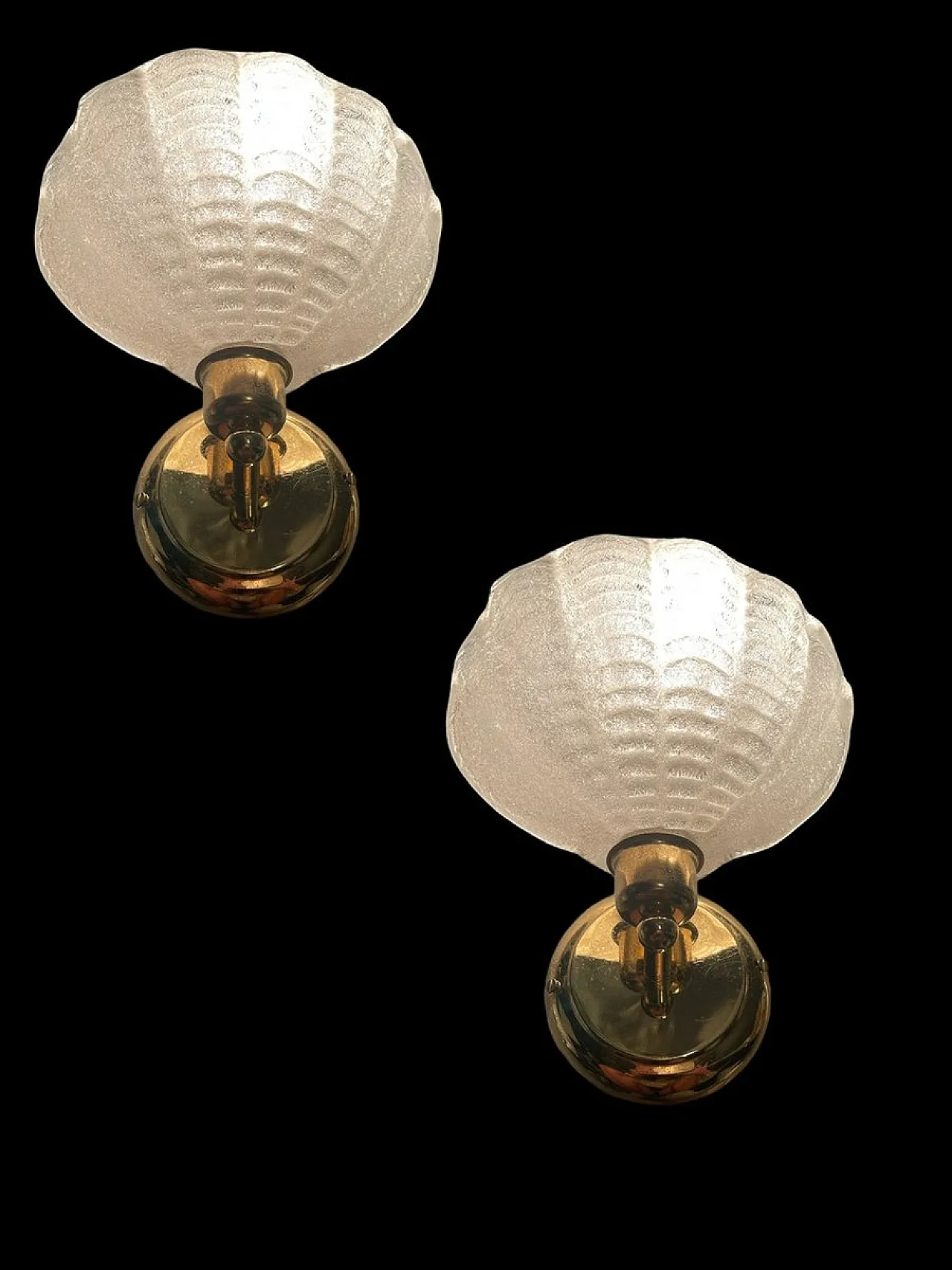 Pair of Murano glass wall lights, 1970s 3