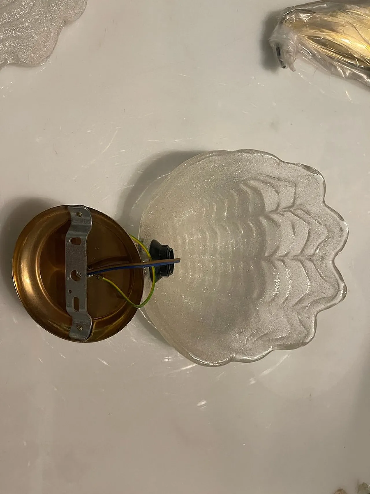 Pair of Murano glass wall lights, 1970s 7