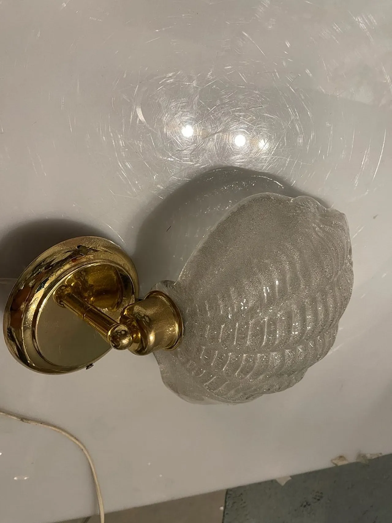 Pair of Murano glass wall lights, 1970s 9