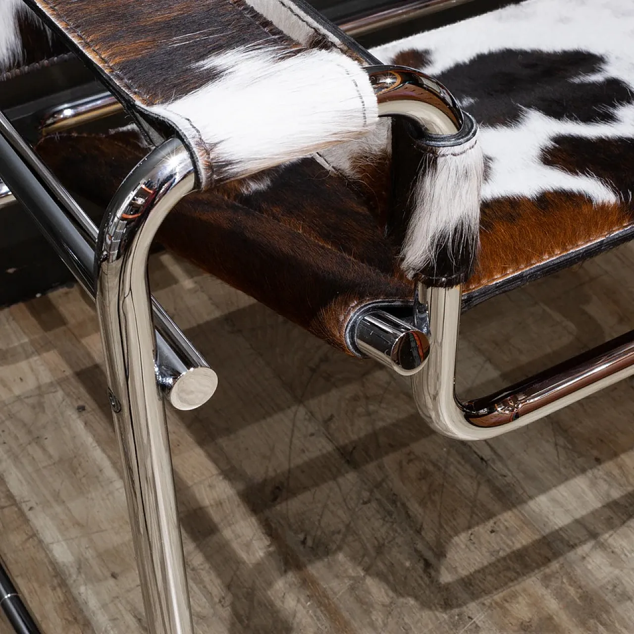 Pair of B3 Wassily armchairsin fur by Knoll, 2000s 9