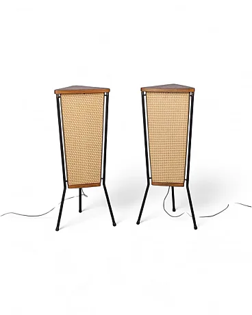 Pair of speakers by Schaub Lorenz, 1950s