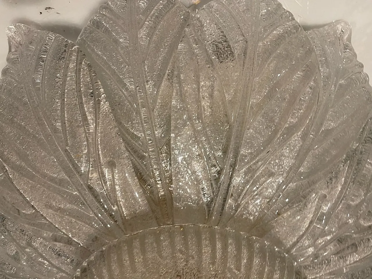 Pair of Murano glass recessed lamp, Venice, 1960s 7