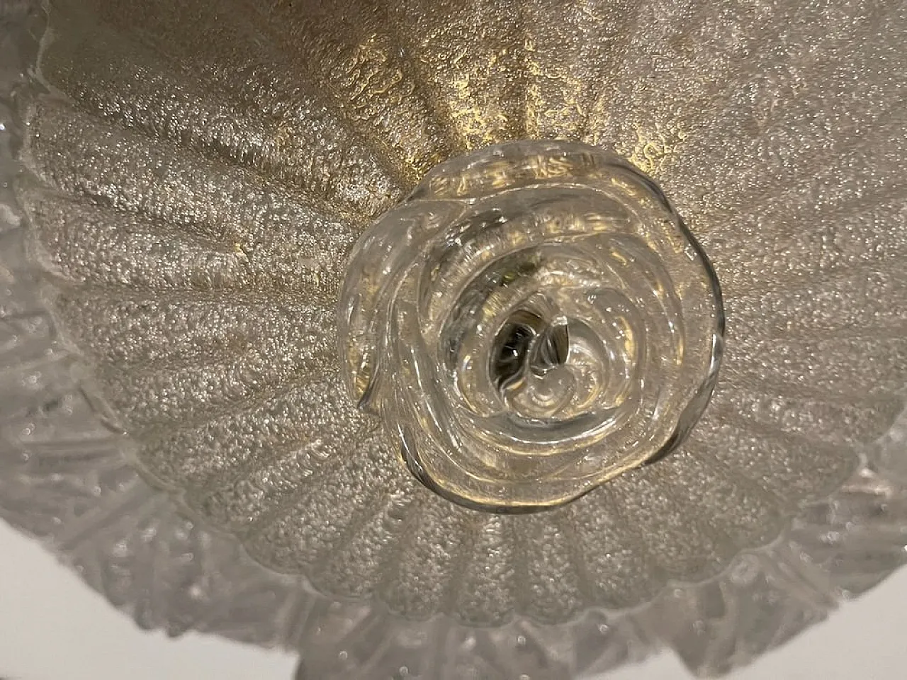 Pair of Murano glass recessed lamp, Venice, 1960s 10