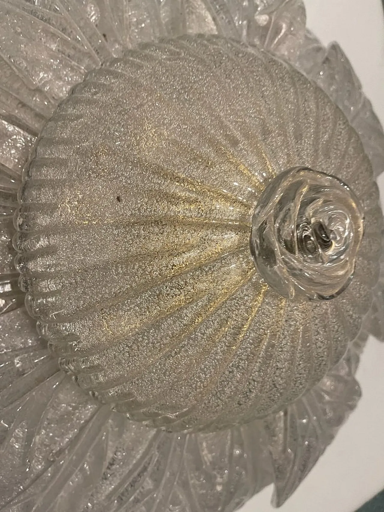 Pair of Murano glass recessed lamp, Venice, 1960s 11