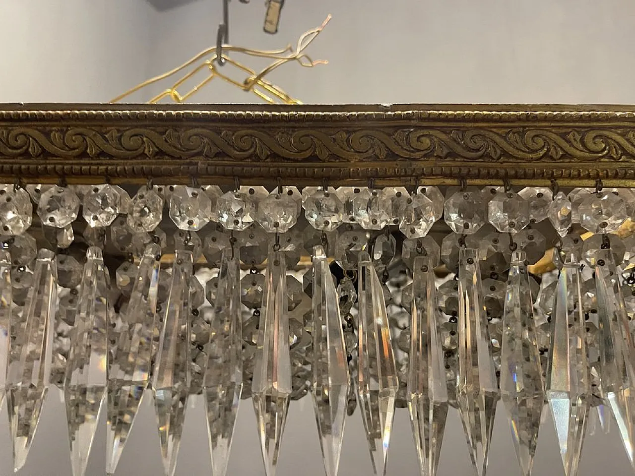 Coppia di Lampade da incasso in cristallo, anni '50 11